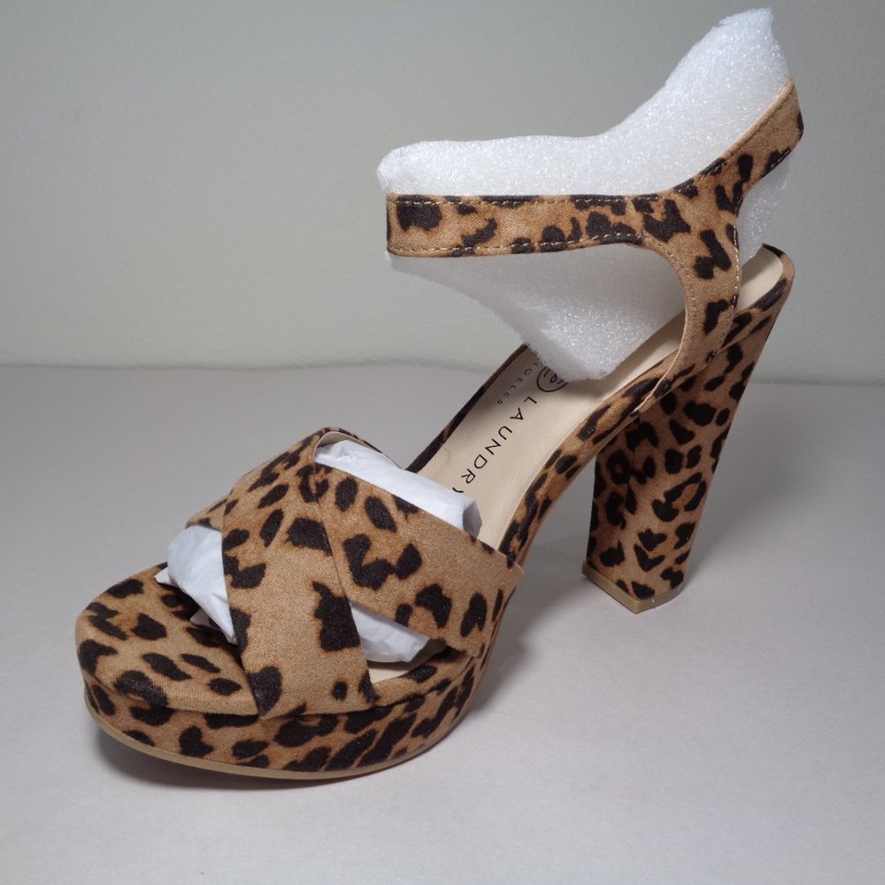 Chinese Laundry Size 6 ALWAYS Leopard New Sandals - Picture 7 of 14